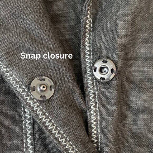 Solola Women's Black Linen Blazer – Size 40 (Approx US M) - Picture 5 of 11